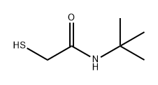 Acetamide, N-(1,1-dimethylethyl)-2-mercapto- Structure