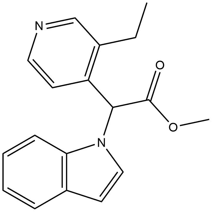 1H-Indole-1-acetic acid, α-(3-ethyl-4-pyridinyl)-, methyl ester