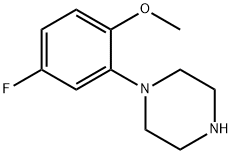 1-(5-Fluoro-2-methoxyphenyl)piperazine, 95% 结构式