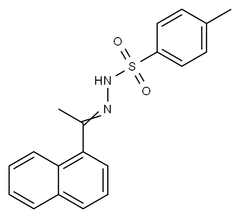 Benzenesulfonic acid, 4-methyl-, 2-[1-(1-naphthalenyl)ethylidene]hydrazide Structure