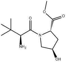 (2S,4R)-1-((S)-2-氨基-3,3-二甲基丁酰基)-4-羟基吡咯烷-2-羧酸甲酯, 1024616-23-6, 结构式