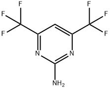 2-Pyrimidinamine, 4,6-bis(trifluoromethyl)- Structure
