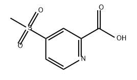 2-Pyridinecarboxylic acid, 4-(methylsulfonyl)- Structure