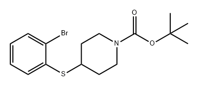 1-Piperidinecarboxylic acid, 4-[(2-bromophenyl)thio]-, 1,1-dimethylethyl ester