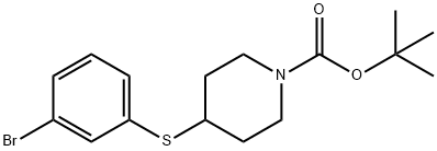 1-Piperidinecarboxylic acid, 4-[(3-bromophenyl)thio]-, 1,1-dimethylethyl ester
