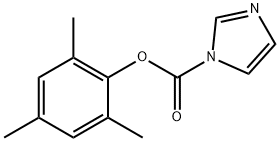 (2,4,6-三甲基苯基)咪唑-1-甲酸酯 结构式