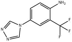 Benzenamine, 4-(4H-1,2,4-triazol-4-yl)-2-(trifluoromethyl)- Structure
