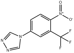 4H-1,2,4-Triazole, 4-[4-nitro-3-(trifluoromethyl)phenyl]- Structure