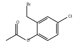 PHENOL, 2-(BROMOMETHYL)-4-CHLORO-, 1-ACETATE,102806-77-9,结构式