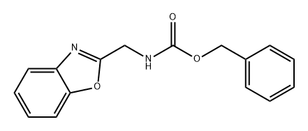 Carbamic acid, N-(2-benzoxazolylmethyl)-, phenylmethyl ester Structure