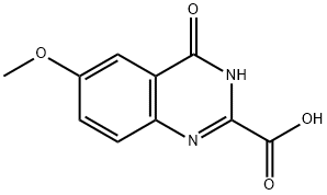 6-methoxy-4-oxo-3,4-dihydroquinazoline-2-carboxylic acid 结构式