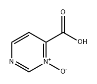 4-Pyrimidinecarboxylic acid, 3-oxide Structure