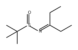 2-Propanesulfinamide, N-(1-ethylpropylidene)-2-methyl- Structure