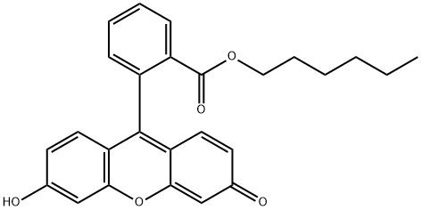 Benzoic acid, 2-(6-hydroxy-3-oxo-3H-xanthen-9-yl)-, hexyl ester|2-(6-羟基-3-氧代-3H-黄原烯-9-基)苯甲酸己酯