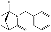 2-Azabicyclo[2.2.1]heptan-3-one, 2-(phenylmethyl)-, (1S)- (9CI) Struktur
