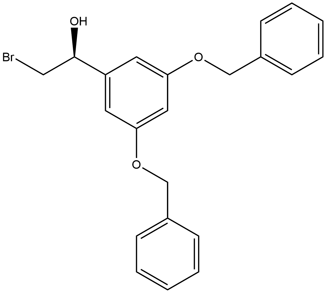 Benzenemethanol, α-(bromomethyl)-3,5-bis(phenylmethoxy)-, (αS)- Struktur