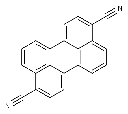 3,9-Perylenedicarbonitrile Struktur