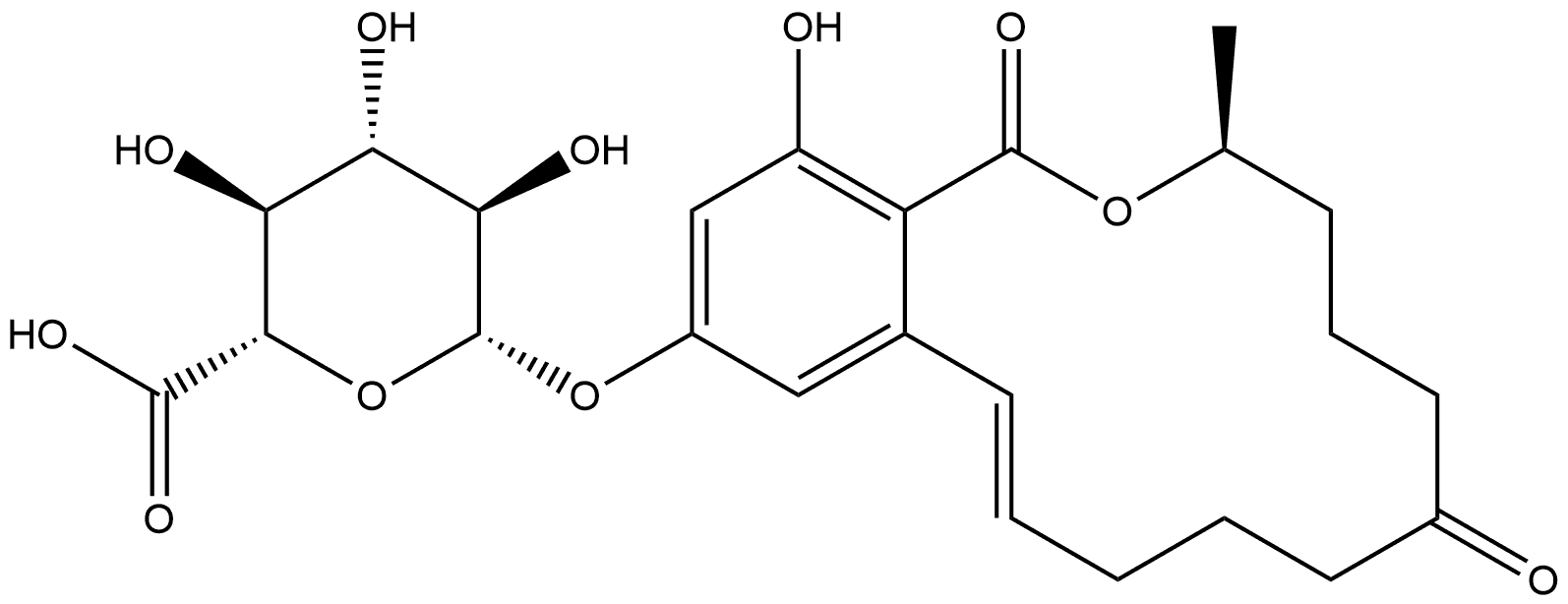 Zearalenone β-D-Glucuronide|(3S,11E)-3,4,5,6,7,8,9,10-八氢-16-羟基-3-甲基-1,7-二氧代-1H-2-苯并氧杂环十四烷-14-基 BETA-D-吡喃葡糖苷酸
