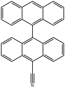 [9,9'-Bianthracene]-10-carbonitrile Structure