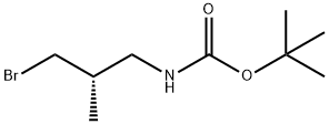 tert-butyl N-[(2S)-3-bromo-2-methylpropyl]carbamate 结构式