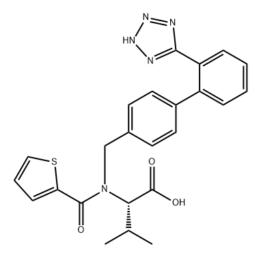 L-Valine, N-[[2'-(2H-tetrazol-5-yl)[1,1'-biphenyl]-4-yl]methyl]-N-(2-thienylcarbonyl)- Structure