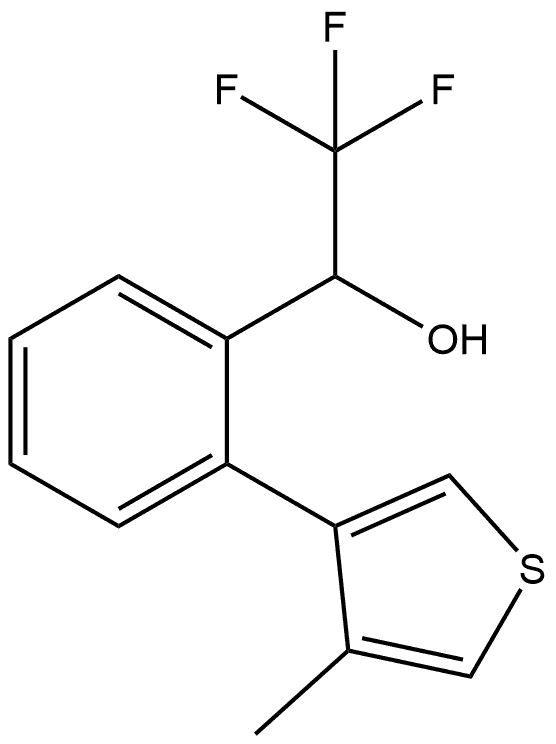 2-(4-Methyl-3-thienyl)-α-(trifluoromethyl)benzenemethanol 结构式