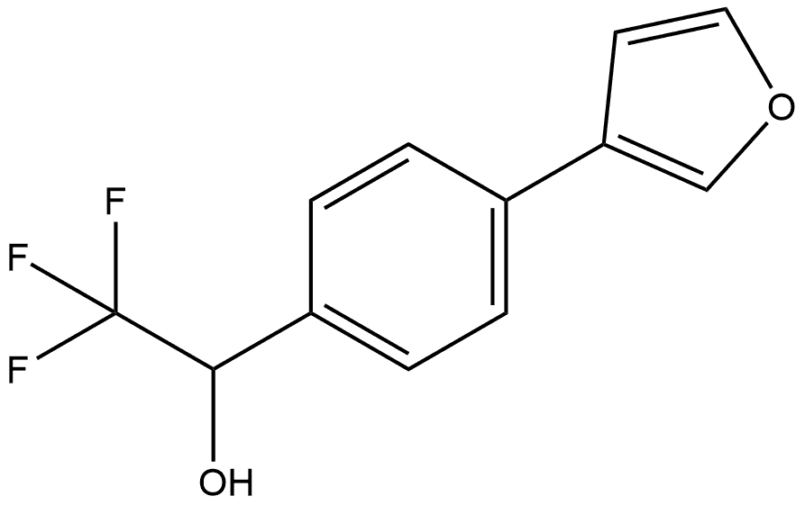 Benzenemethanol, 4-(3-furanyl)-α-(trifluoromethyl)- Struktur