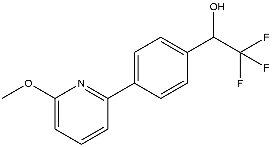 Benzenemethanol, 4-(6-methoxy-2-pyridinyl)-α-(trifluoromethyl)- 结构式
