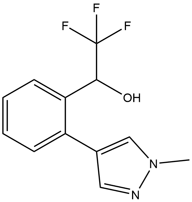 2-(1-METHYL-1H-PYRAZOL-4-YL)-伪-(TRIFLUOROMETHYL)BENZENEMETHANOL 结构式