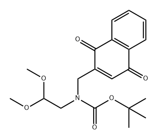 Carbamic acid, N-[(1,4-dihydro-1,4-dioxo-2-naphthalenyl)methyl]-N-(2,2-dimethoxyethyl)-, 1,1-dimethylethyl ester