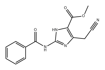 1H-Imidazole-5-carboxylic acid, 2-(benzoylamino)-4-(cyanomethyl)-, methyl ester