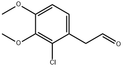 Benzeneacetaldehyde, 2-chloro-3,4-dimethoxy- Structure