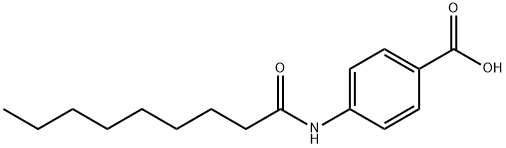 Benzoic acid, 4-[(1-oxononyl)amino]- Structure