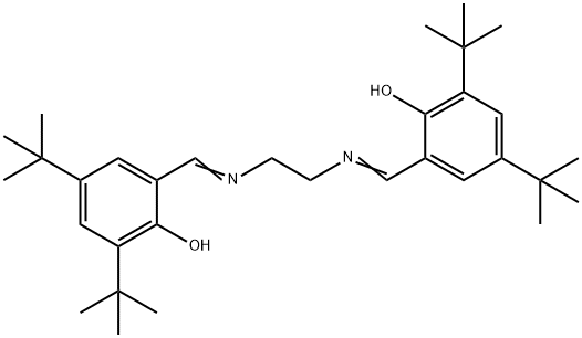 N,N'-双(3,5-二叔丁基亚水杨基)乙二胺 结构式