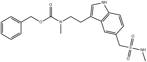 苯基甲基甲基[2-[5-[[(甲基氨基)磺基酮基]甲基]-1H-吲哚-3-基]乙基]氨基甲酯, 103628-53-1, 结构式