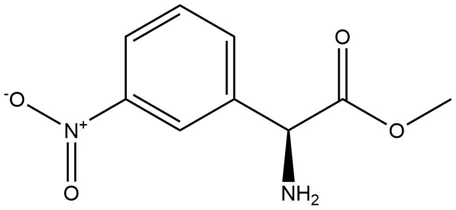 S-3-Nitrophenylglycine methyl ester Structure