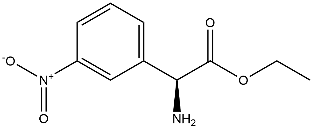 S-3-硝基苯甘氨酸乙酯, 1037092-28-6, 结构式