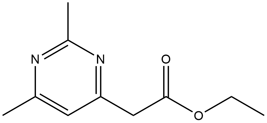 Ethyl 2-(2,6-dimethylpyrimidin-4-yl)acetate Struktur