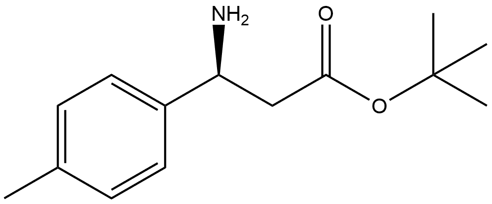 Benzenepropanoic acid, -amino-4-methyl-, 1,1-dimethylethyl ester, (S)- Struktur