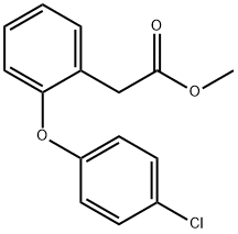 Benzeneacetic acid, 2-(4-chlorophenoxy)-, methyl ester Struktur