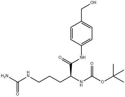 Carbamic acid, N-[(1S)-4-[(aminocarbonyl)amino]-1-[[[4-(hydroxymethyl)phenyl]amino]carbonyl]butyl]-, 1,1-dimethylethyl ester