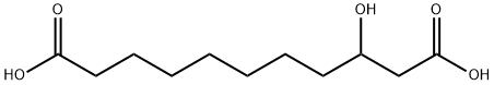 Undecanedioic acid, 3-hydroxy- Structure