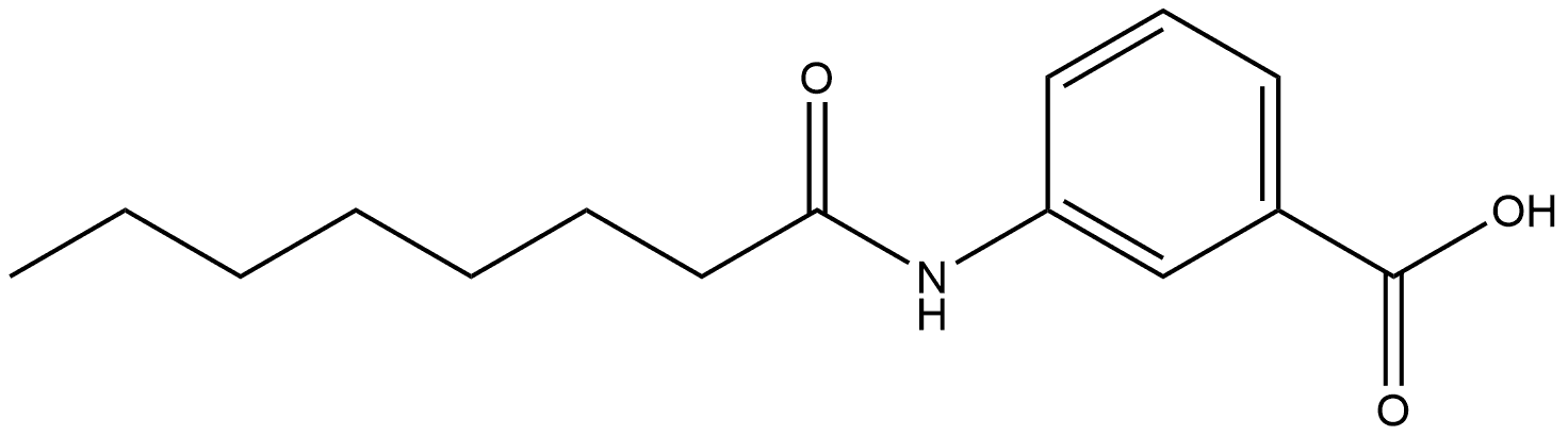3-[(1-Oxooctyl)amino]benzoic acid Structure