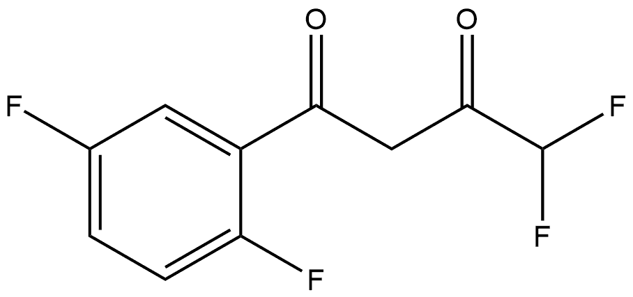 1-(2,5-Difluorophenyl)-4,4-difluoro-1,3-butanedione Structure