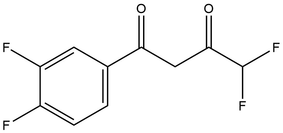 1-(3,4-Difluorophenyl)-4,4-difluoro-1,3-butanedione Struktur