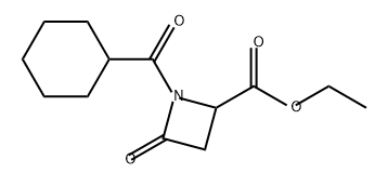 2-Azetidinecarboxylic acid, 1-(cyclohexylcarbonyl)-4-oxo-, ethyl ester