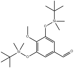 Benzaldehyde, 3,5-bis[[(1,1-dimethylethyl)dimethylsilyl]oxy]-4-methoxy- Structure