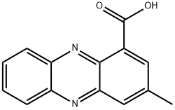 1-Phenazinecarboxylic acid, 3-methyl- Structure