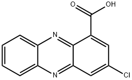 1-Phenazinecarboxylic acid, 3-chloro- Struktur