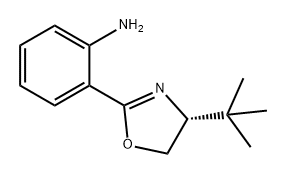 Benzenamine, 2-[(4R)-4-(1,1-dimethylethyl)-4,5-dihydro-2-oxazolyl]- Structure